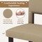 Costway Wooden Dining Chair Set of 2/4 with Acacia Wood Frame Padded Seat & Back Home Beige
